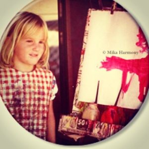 Mika Harmony first year as a painter in Preschool in Lahaina, HI- behind the scenes
